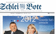 KAPPELN Der Moment der Verkündung: Die Leser des Schlei Boten wählten Worinna Graunke zum "Menschen des Jahres 2012". Während die neue Preisträgerin es zunächst kaum fassen konnte, freute sich Dr. Helmut Graunke für seine Frau.